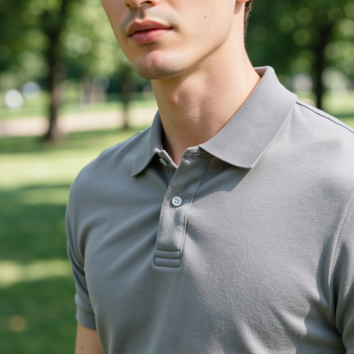 四十岁左右中年男性头像，穿灰色休闲装，面带温和笑容，背景自然光